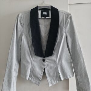 Rock & Republic Gray and Black Women's Blazer